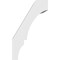 Ekena Millwork 3 1/2-in. W x 6-in. D x 10-in. H Balboa Architectural Grade PVC Knee Brace BRCP035X06X10BOA - alternate 6